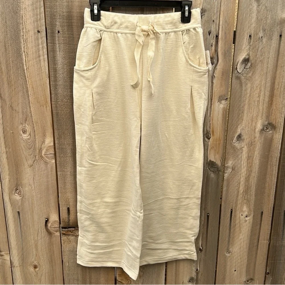 NWT Free People Free-est Wynona Pants, Nilla Cream Size XL - Picture 3 of 5